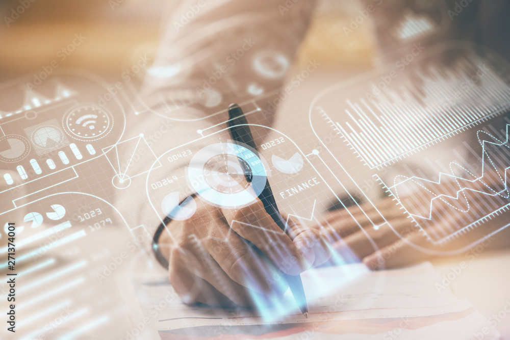 Close up of human hands and abstract innovative technologies for industries. Double exposure. Close up of human hands and abstract innovative technologies for industries. Double exposure.