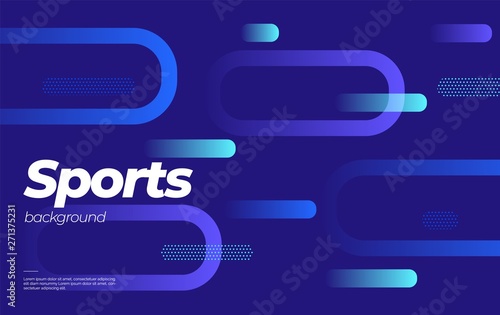 Template design with dynamic lines for sport event, tournament or championship. Sport background.
