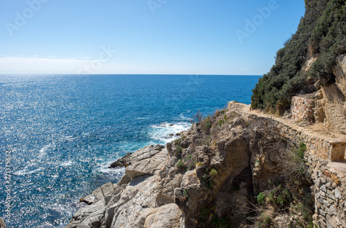 Round roads through Lloret de Mar  Costa brava