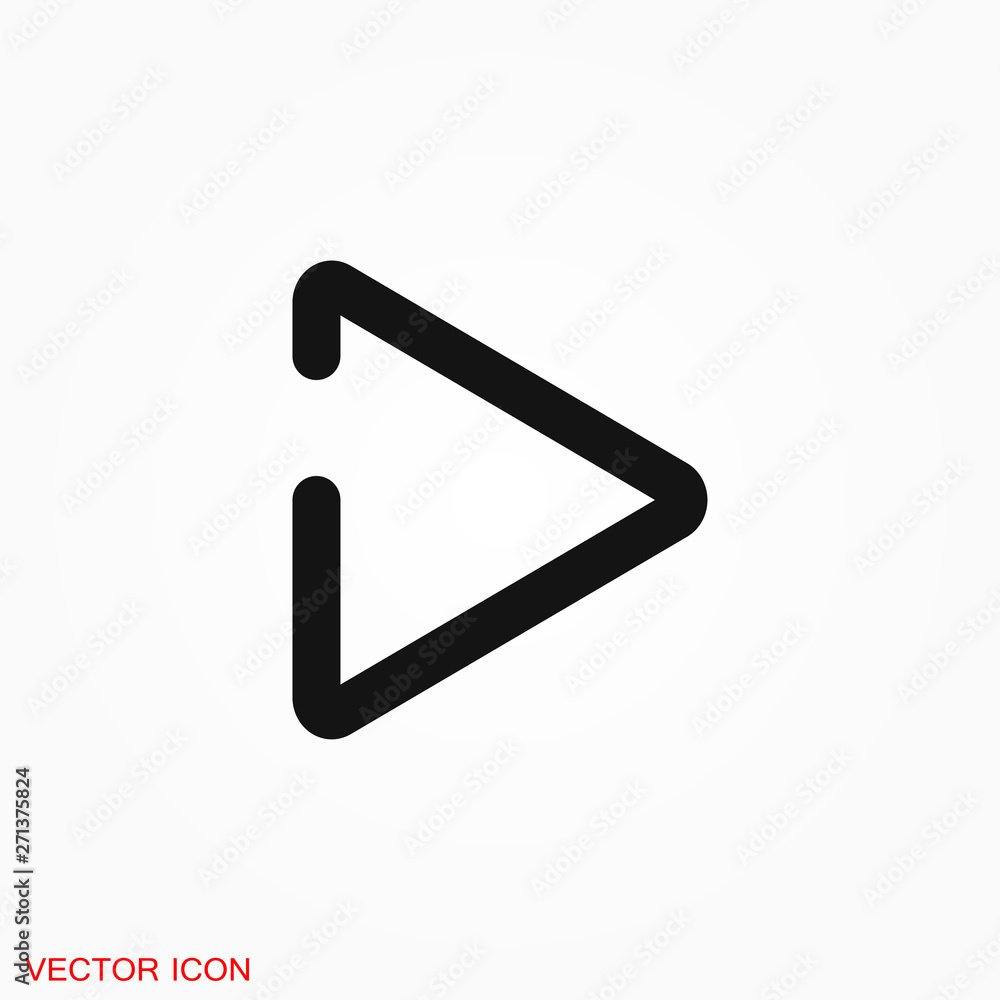 play Icon vector sign symbol for design play Icon vector sign symbol for design