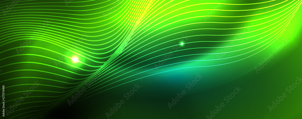 Shiny neon vector wave line abstract background, motion concept Shiny neon vector wave line abstract background, motion concept