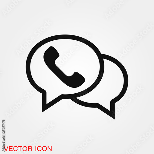 Telephone icon, Whatsapp icon vector sign symbol for design