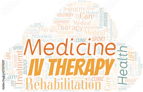 Iv Therapy word cloud. Wordcloud made with text only.