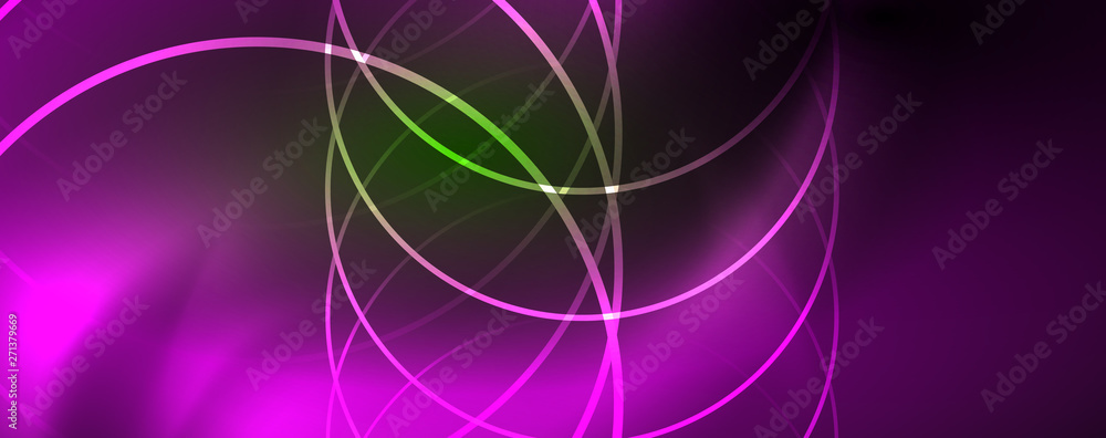 Shiny neon lines template - northern lights glowing blur lines. Futuristic style glow neon 80s disco club or night party techno template Shiny neon lines template - northern lights glowing blur lines. Futuristic style glow neon 80s disco club or night party techno template