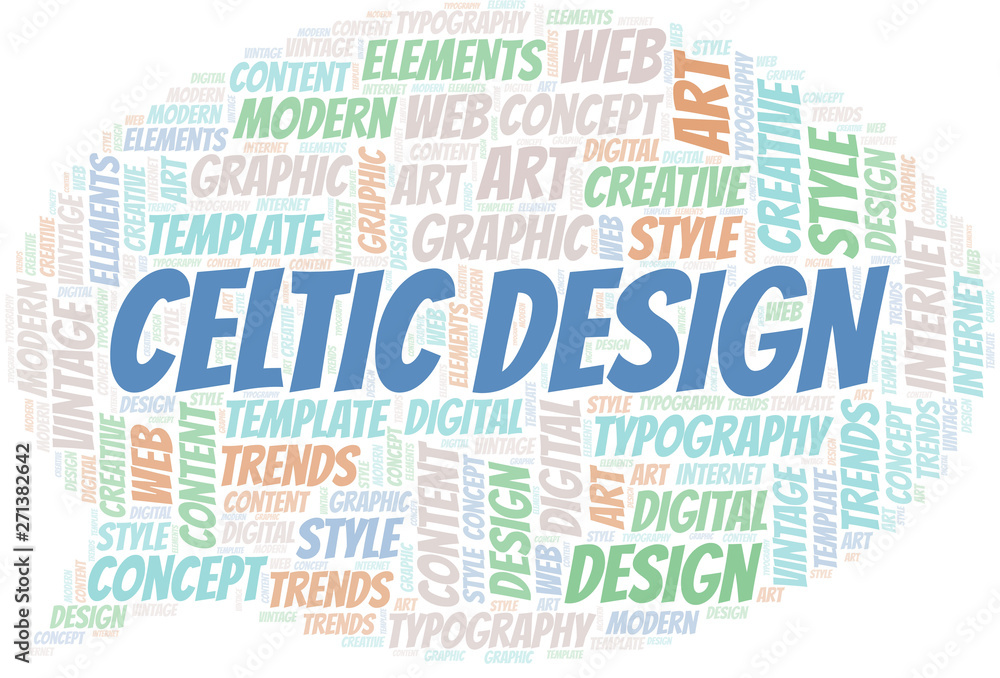 Celtic Design word cloud. Wordcloud made with text only. Celtic Design word cloud. Wordcloud made with text only.
