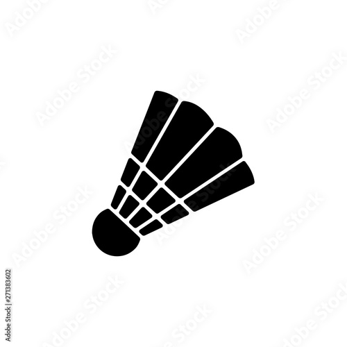 badminton shuttlecock icon. vector illustration