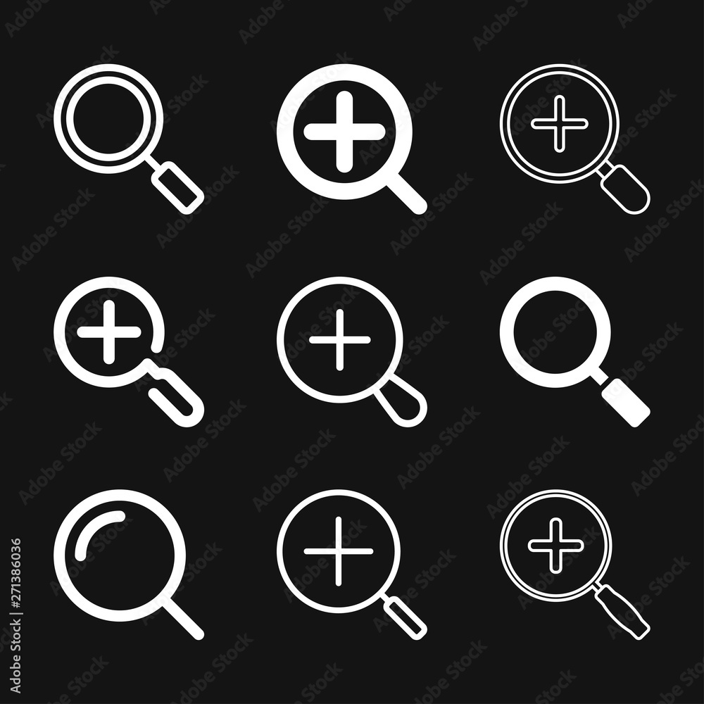 Zoom icon vector sign symbol for design Zoom icon vector sign symbol for design