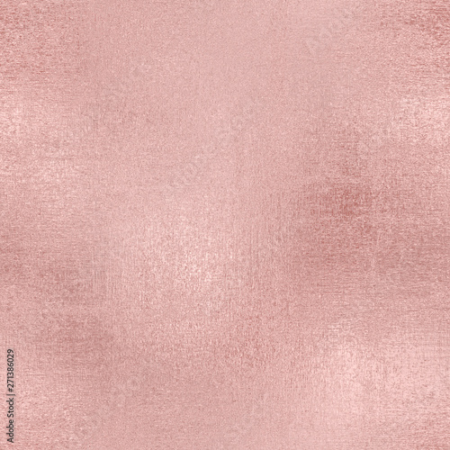 Rose gold foil seamless pattern, pink rough background, vintage texture