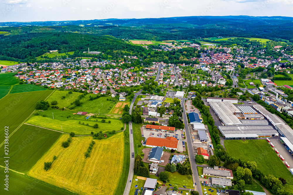 Laubach in Hessen mit der Drohne