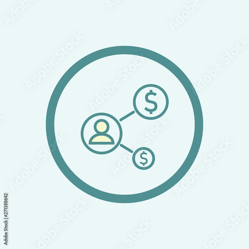 Return on investment. Income growth. Long term investment. New trendy style business graphic design vector illustration. Illustration