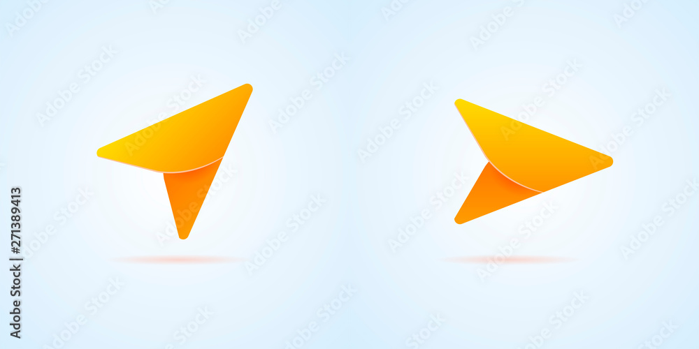 Arrow. GPS. Navigation icon.Vector illustration Arrow. GPS. Navigation icon.Vector illustration