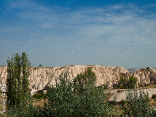 Rock formation sites in Cappadocia, Nevsehir Province, Central Anatolia Region of Turkey..
