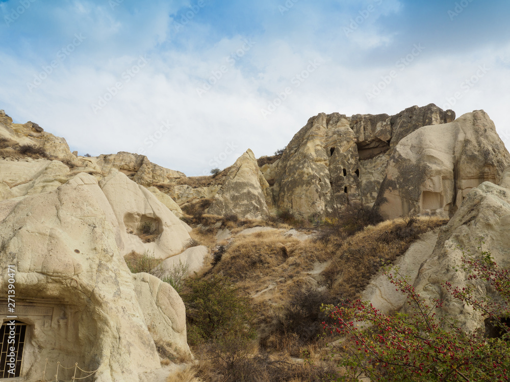 The cave city of Goreme, Cappadocia, which is a UNESCO World Heritage sites in Turkey The cave city of Goreme, Cappadocia, which is a UNESCO World Heritage sites in Turkey