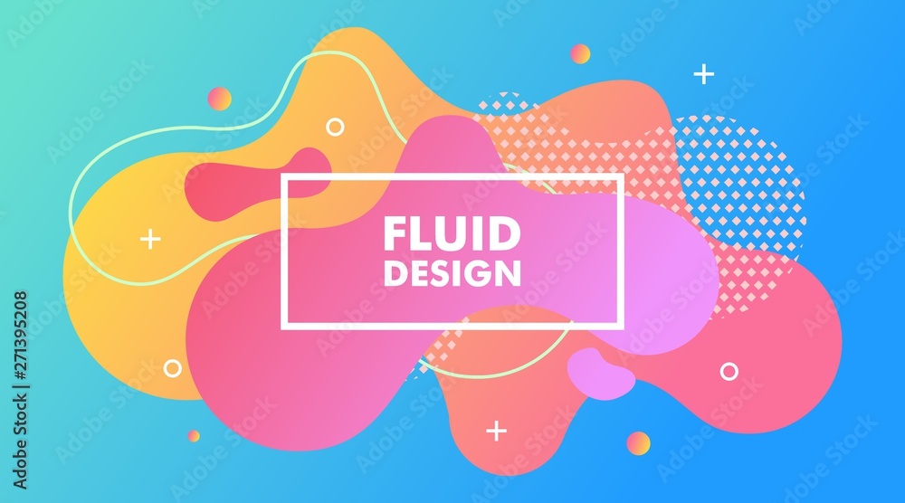 Abstract Modern Gradient Fluid Background Design Template Vector