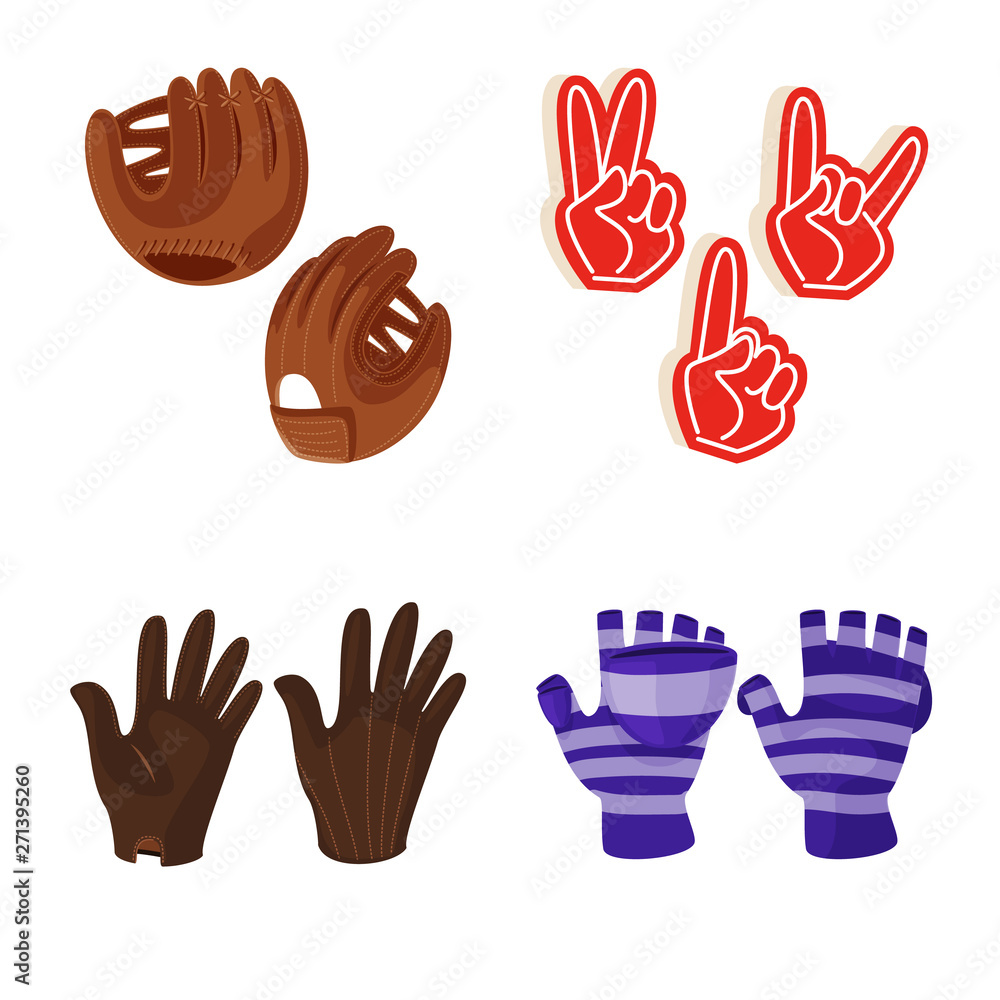 Fototapeta premium Isolated object of accessory and style logo. Collection of accessory and distinctive stock vector illustration.