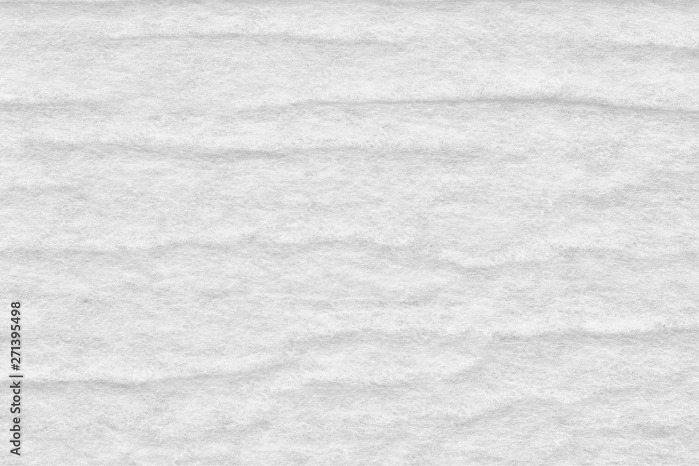 Obraz premium White Synthetic Fiber Bed Mattress Topper texture close up