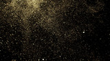 Golden Glitter Dust background. Magical Particles. Luxury Texture Design. Stylish fashion backdrop