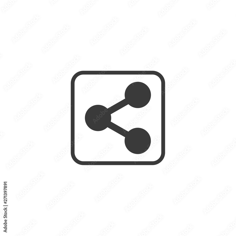 Share icon vector. sharing symbol for web site Computer and mobile vector. Share icon vector. sharing symbol for web site Computer and mobile vector.