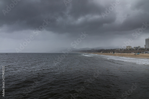 Cloudy Coastal Los Angeles