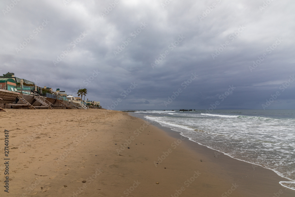 Malibu Beach Landscapes On Cloudy Day Malibu Beach Landscapes On Cloudy Day