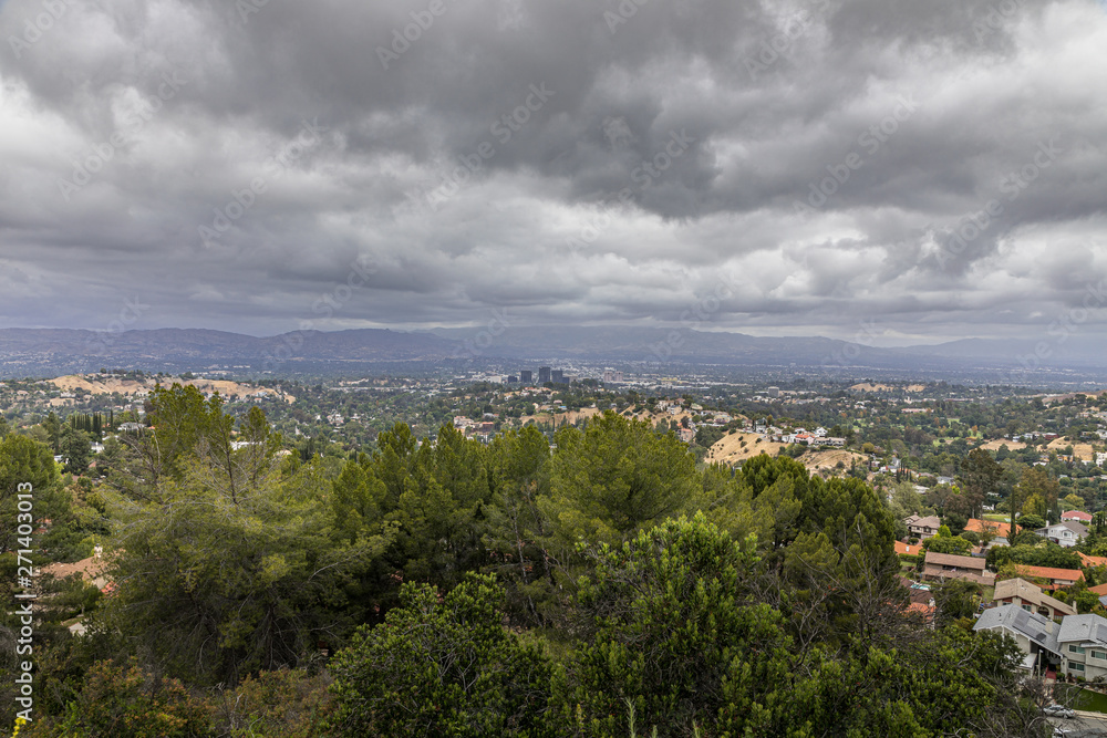 Cloudy Landscape From Top Of Topanga Overlook Cloudy Landscape From Top Of Topanga Overlook