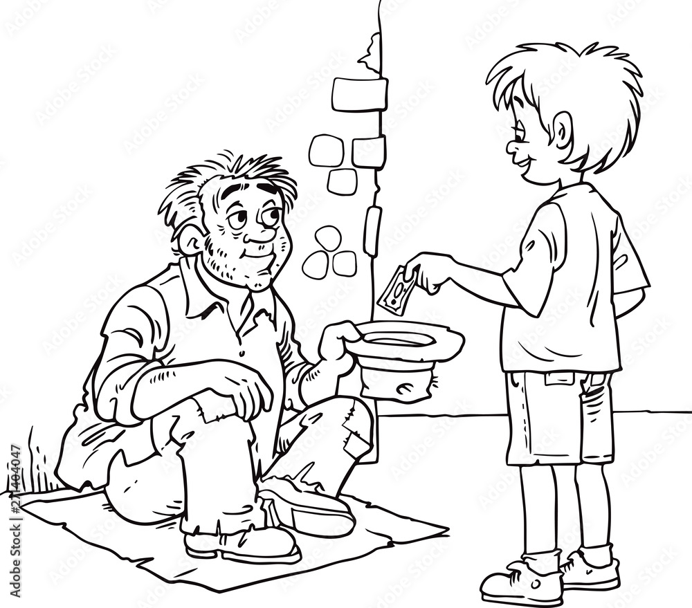 Indian Beggar Clipart