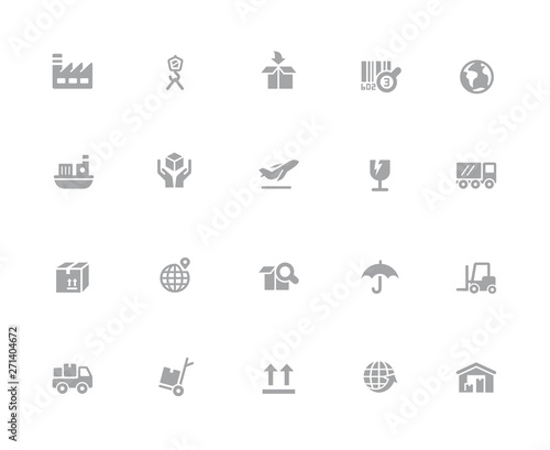 Industry & Logistics Icons // 32 pixels Icons White Series - Vector icons designed to work in a 32 pixel grid.