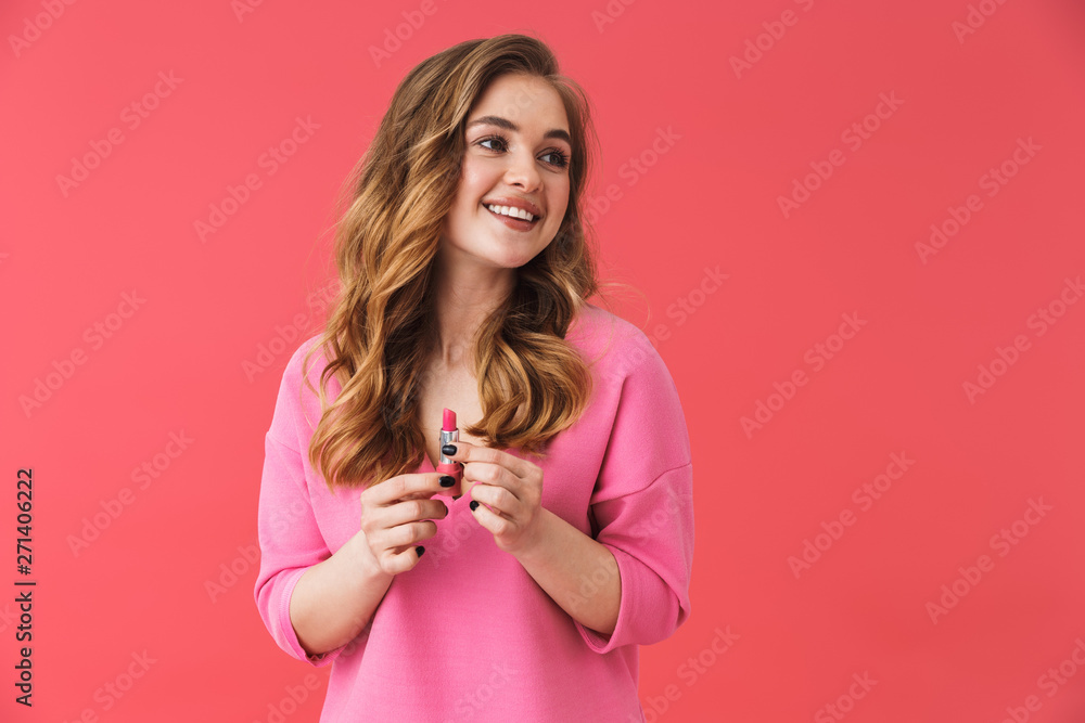 Beautiful young blonde girl standing Beautiful young blonde girl standing