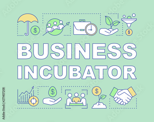 Business incubator word concepts banner