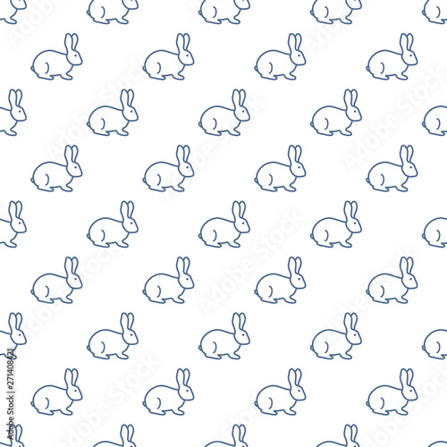 Seamless rabbit pattern.