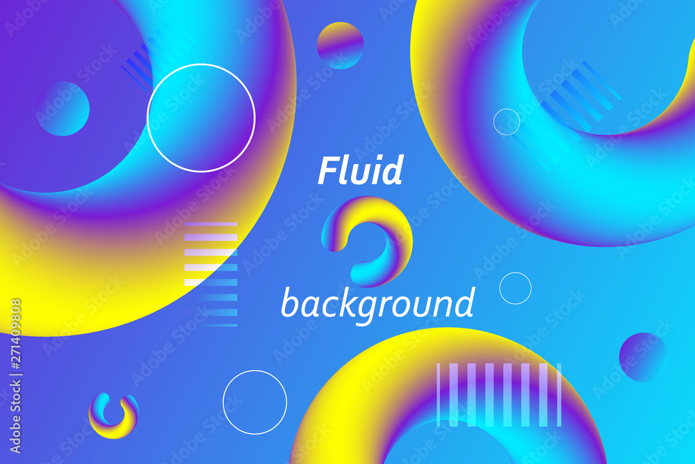 Fluid 3d abstract background. Futuristic liquid gradient shapes design. Vector eps10. Fluid 3d abstract background. Futuristic liquid gradient shapes design. Vector eps10.
