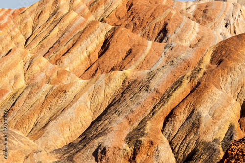 Layered sandstone in beautiful yellow colors
