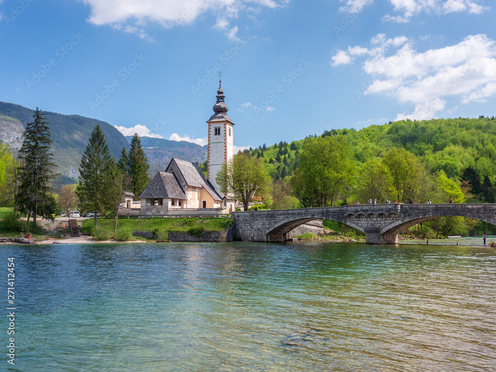 St. John the Baptist church at Bohinj Lake, Slovenia