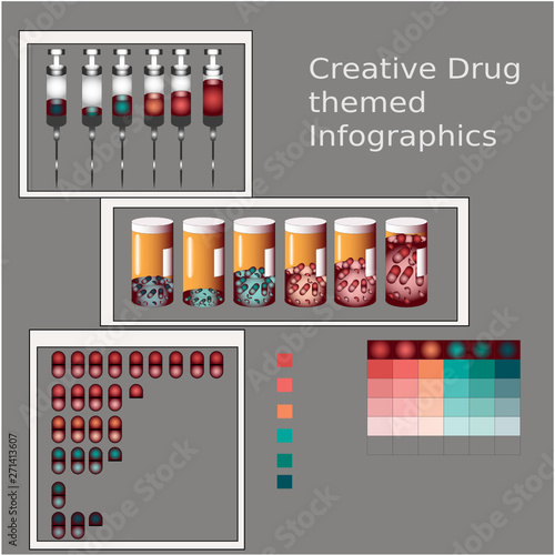 set of infographic elements