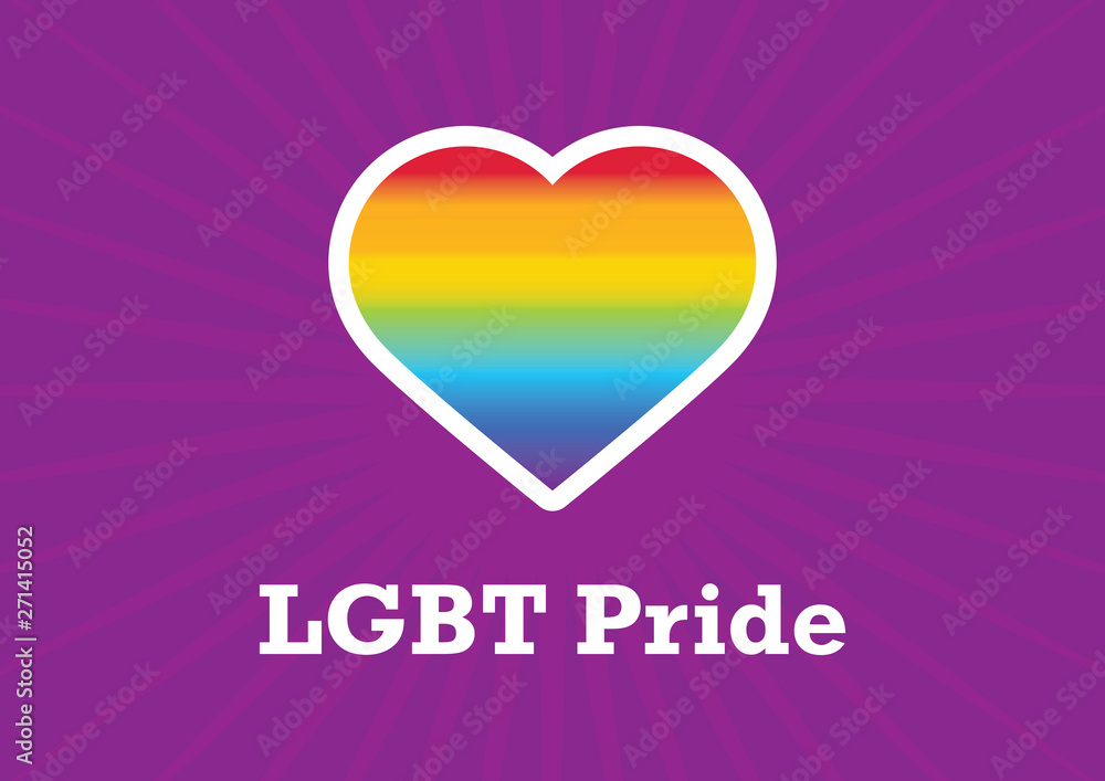 LGBT Pride vector. Pride Month vector. Gay and lesbian rights. Celebrate LGBTQ Pride Month. Rainbow heart LGBT. Celebration of pride. Important day