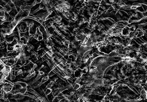 Seamless black and white handmade art texture. Acrylic, watercolor, ink.