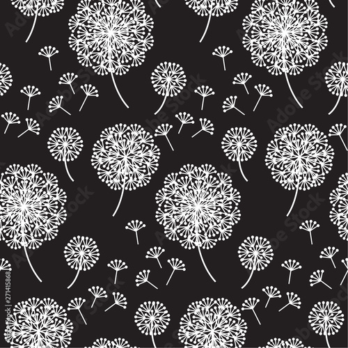 black and white abstract da...