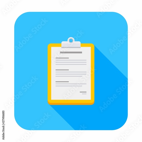 Clipboard, Document, Finance, Business, Vector, Flat icon