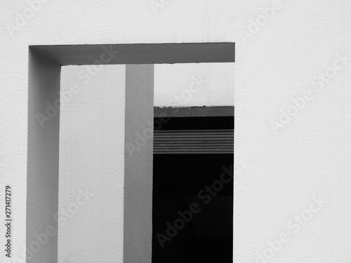 architecture building wall design black and white style