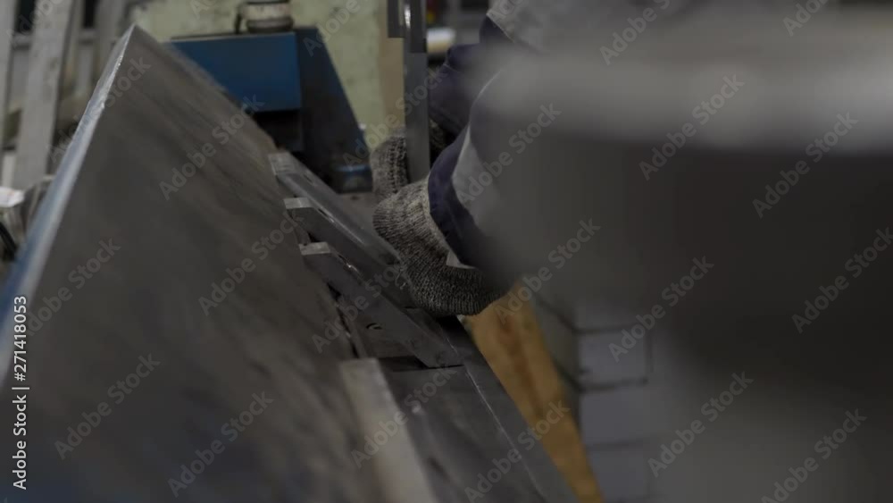 Sheet metal bending on industrial workshop manufacture Sheet metal bending on industrial workshop manufacture