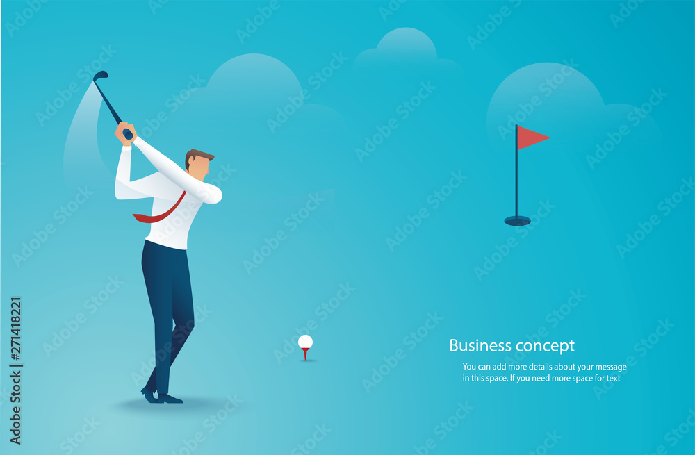 businessman driving golf vector illustration EPS10 businessman driving golf vector illustration EPS10