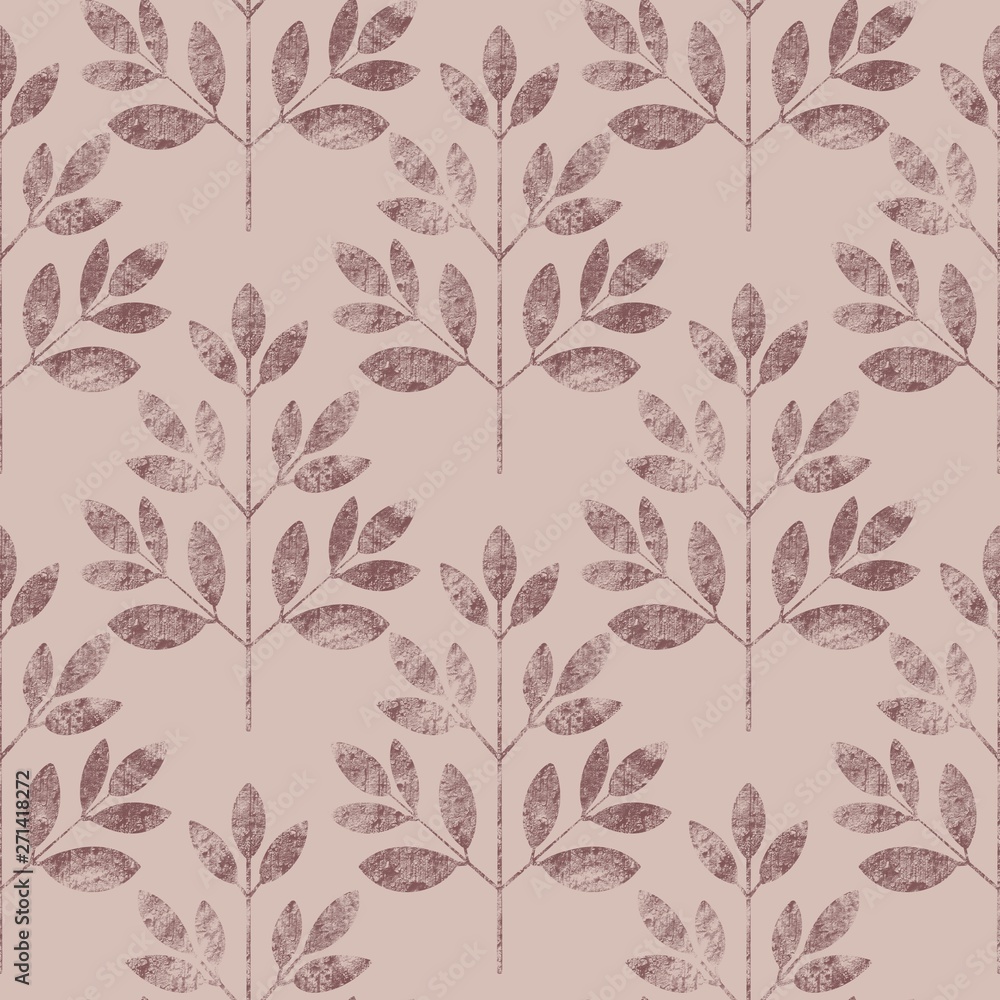 Abstract leaf seamless pattern . Floral grunge background Abstract leaf seamless pattern . Floral grunge background