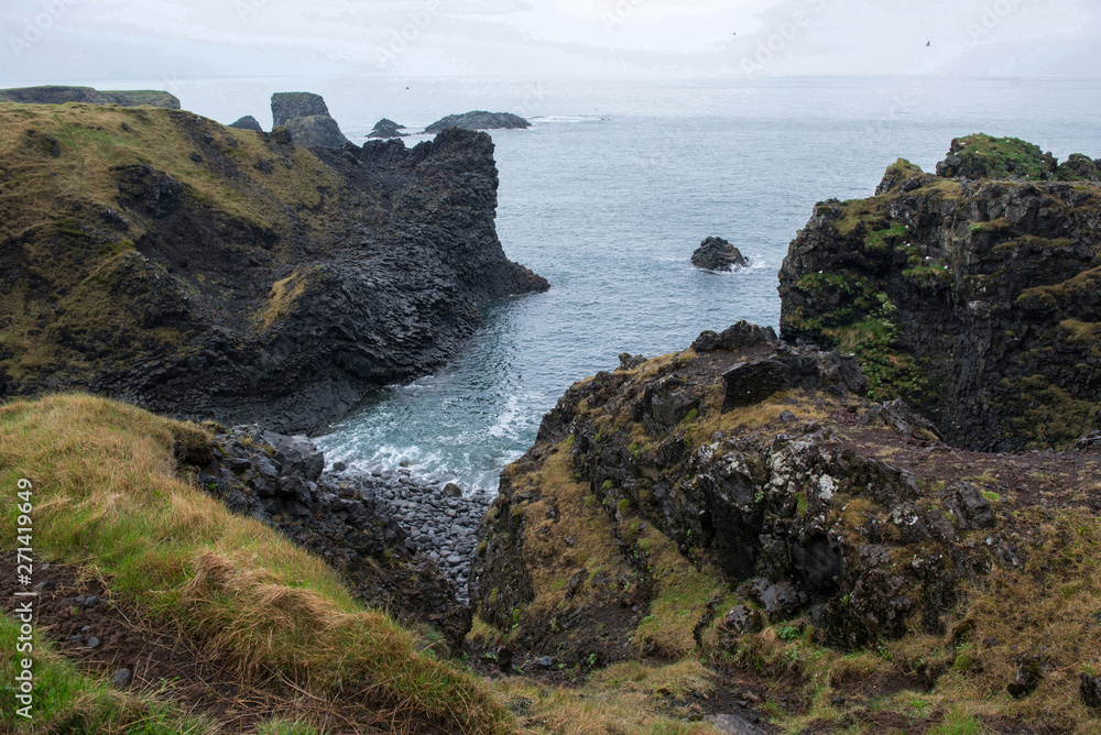 Arnarstapi basalt rock arch formation, Iceland Arnarstapi basalt rock arch formation, Iceland