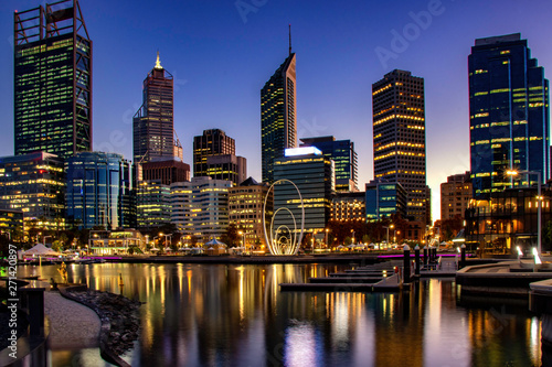 Elizabeth Quay at Dawn on a Winter's Morning