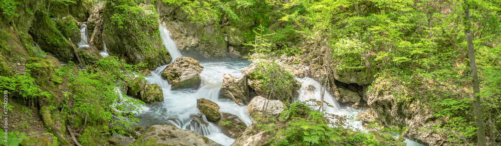 白骨温泉の絶景スポット 新緑の「冠水渓」 白骨温泉の絶景スポット 新緑の「冠水渓」