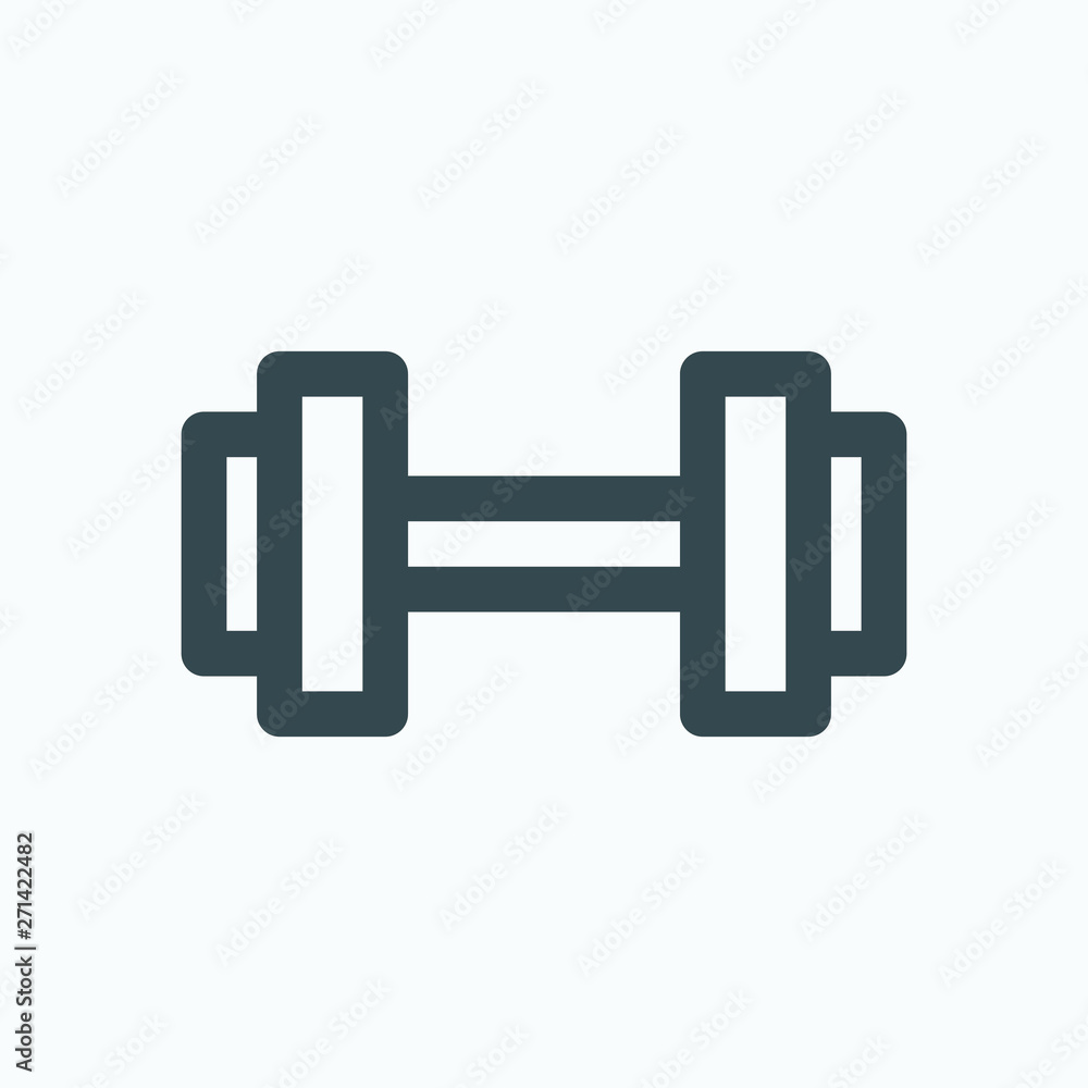 Fitness isolated icon, gym outline icon, streigh training linear vector icon Fitness isolated icon, gym outline icon, streigh training linear vector icon