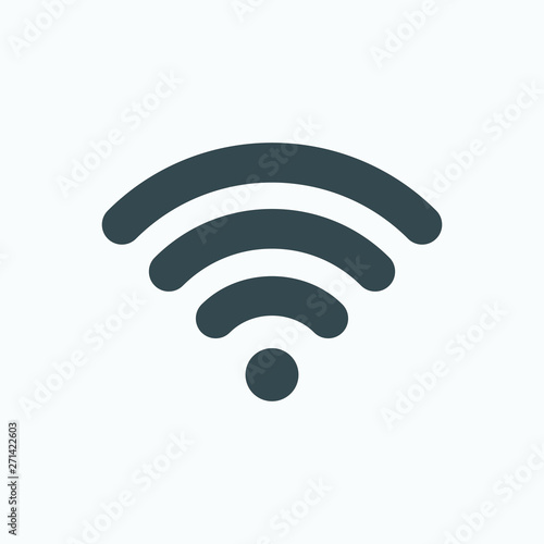 Free wifi isolated icon, internet wi fi linear vector icon