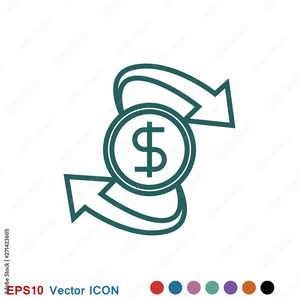 Exchange and convert icon. Logo, illustration, vector sign symbol Exchange and convert icon. Logo, illustration, vector sign symbol