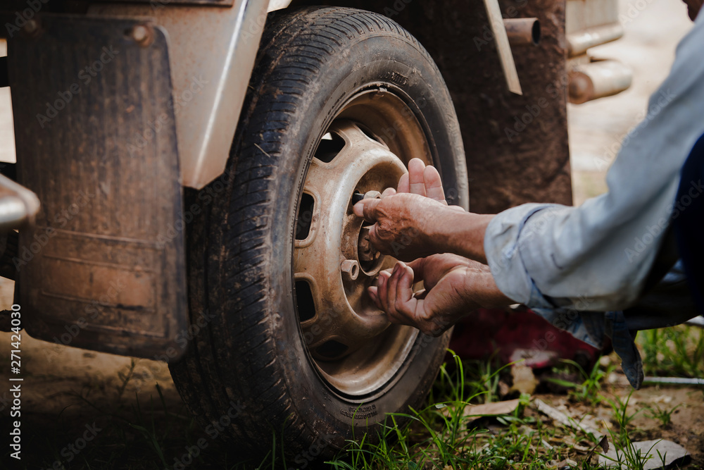 changing tires