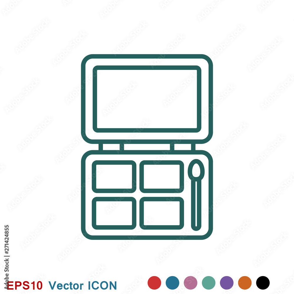 Eyeshadow icon, logo eyeshadow palette from beauty for web and mobile. Eyeshadow icon, logo eyeshadow palette from beauty for web and mobile.